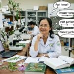 how to use the simple past, simple present, past perfect, and present perfect tenses in a research paper