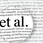 Using et al. in a research paper