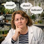 difference between reveal, show, indicate