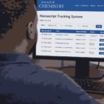 Researcher tracking his manuscript in a journal system
