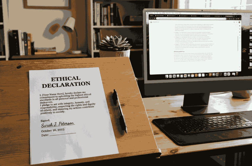 Ethical declarations needed while submitting a research paper