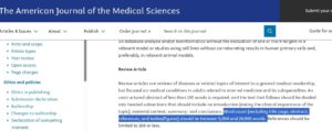 Journal specifying what is included/excluded in literature review word limit