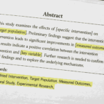 guide to create keywords for a research paper