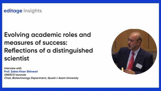 How ethical conduct can be integrated within research culture: Interview with Prof. Zabta Khan Shinwari