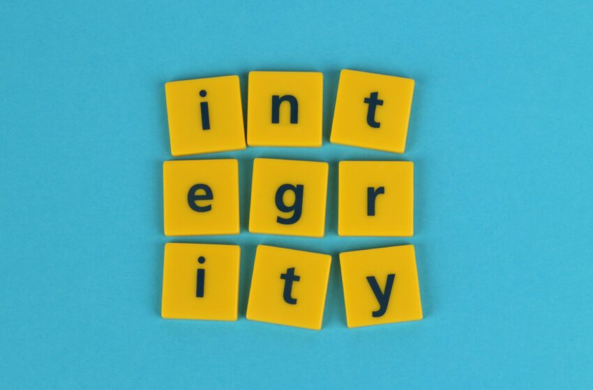 Integrity, academic integrity depicted visually