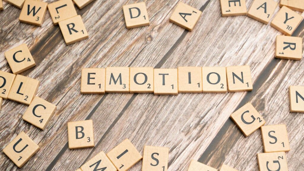 Emotion spelt out to represent ethos, pathos, and logos