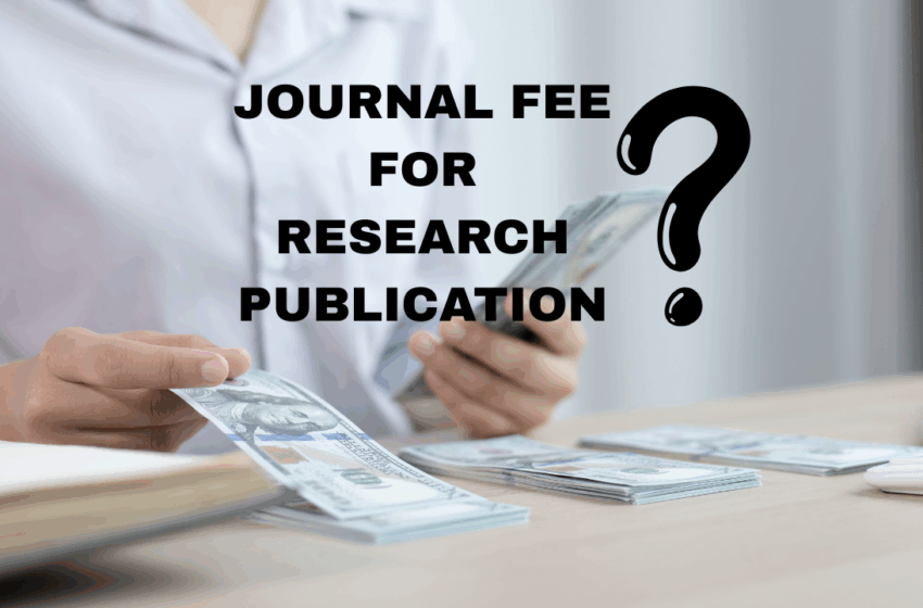 Journal fee for publishing research