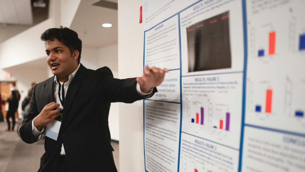 Research poster presentation
