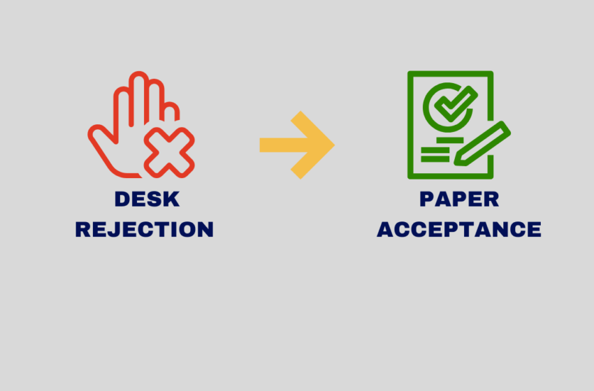 Handling desk rejections. What are the next steps to publication?