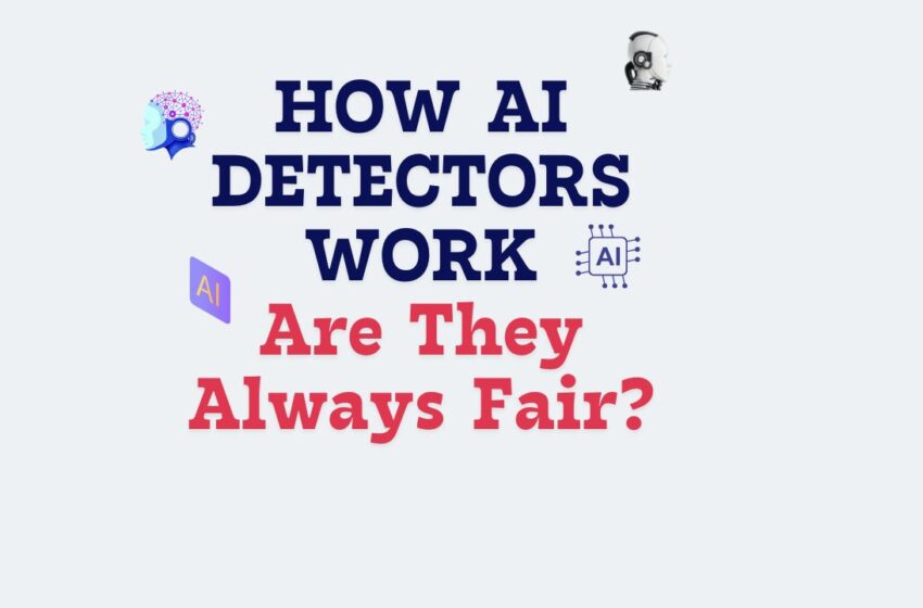 How AI text detectors work