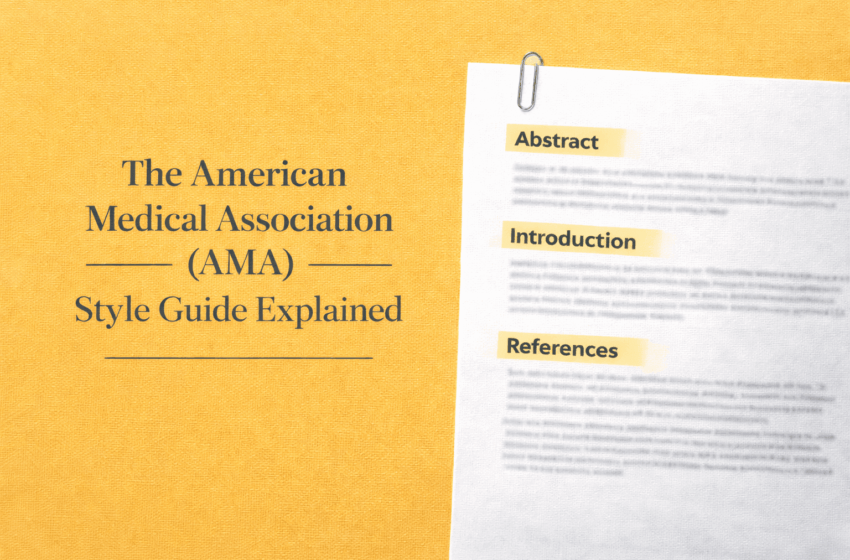AMA style guide: references and citations