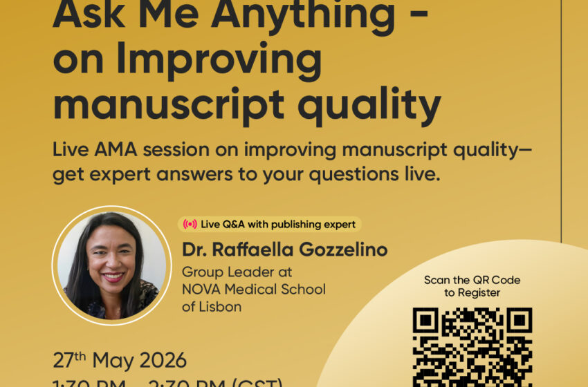  Ask Me Anything – on Improving manuscript quality