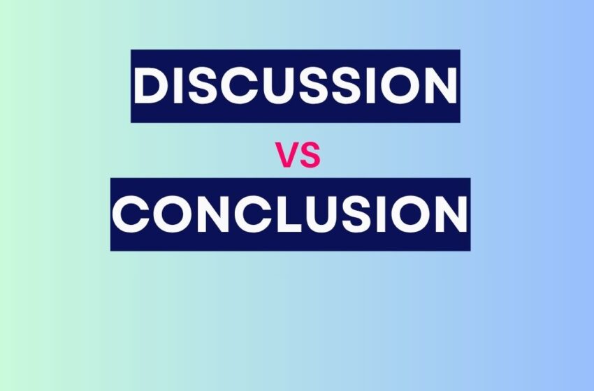 discussion vs conclusion