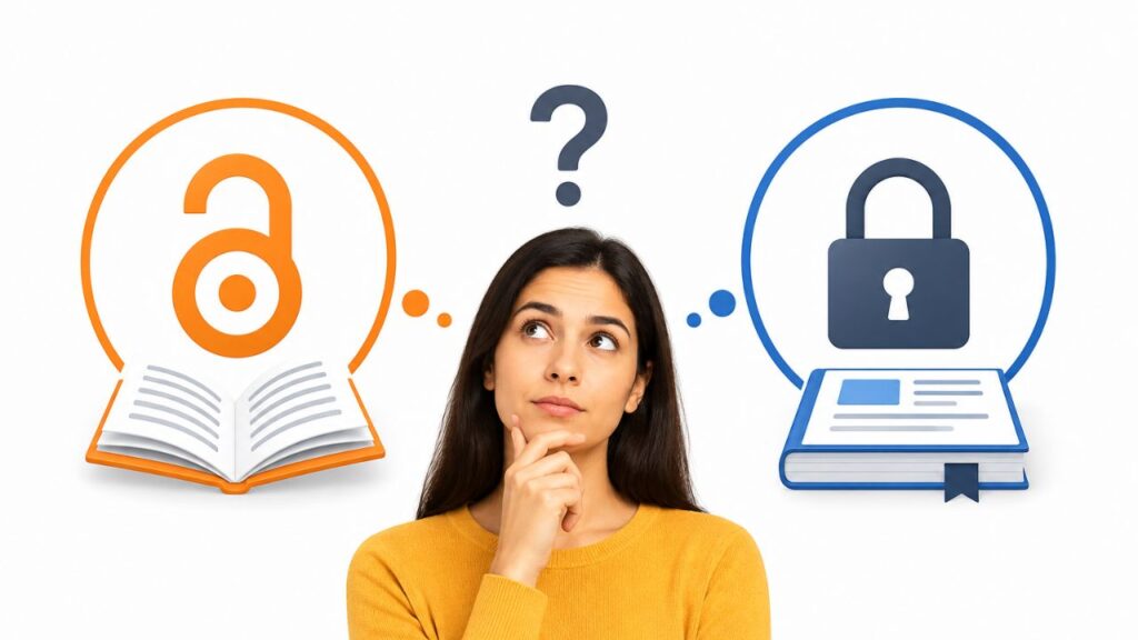Significance of open access vs subscription-based journals